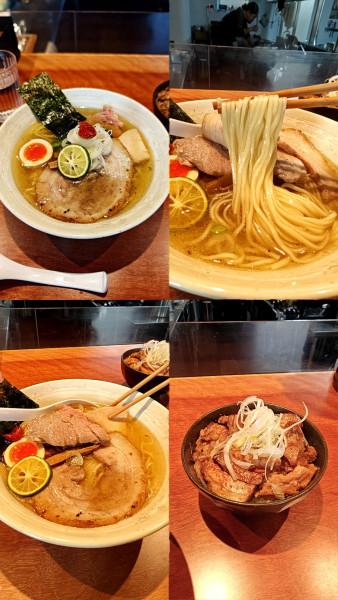 「『上 塩らぁ麺+煮豚丼(¥1800+520)』」@麺屋 さくら井の写真