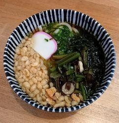 「山菜うどん」@さんさん食堂 麺と米 宍道湖SA上りの写真