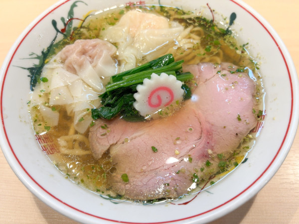 「山椒ラーメン (+海老ワンタン・肉ワンタン1)」@キング製麺の写真