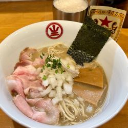 ニボエスプレッソそば＋赤星ビール