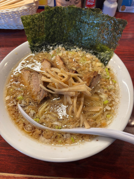 「こってりチャーシュー➕麺固め➕大盛」@参の写真