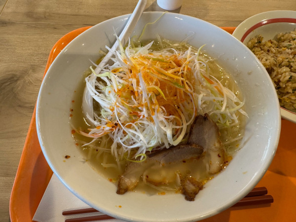 「塩ねぎらーめん　麺大盛」@幸楽苑 レイクウォーク岡谷店の写真