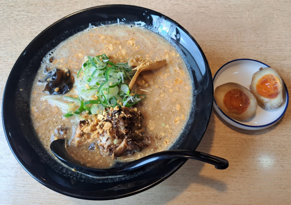 「北海道北広島ガーリック味噌らーめん1030円」@北海道北広島らーめん かず屋の写真