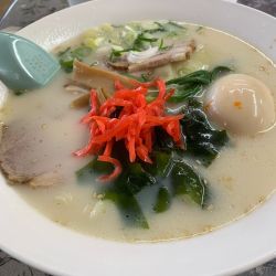 とんこつチャーシューワンタンメン(半熟卵)