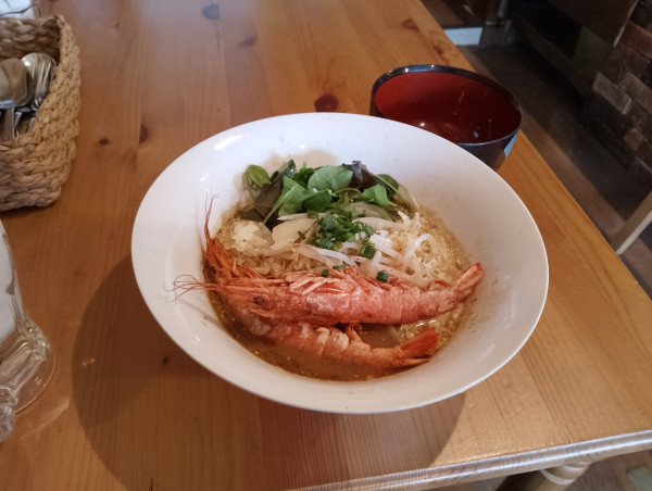 「12月限定赤海老のエビみそらーめん」@キッチンバー コラソンの写真