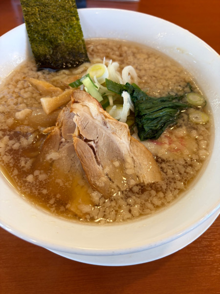「背脂醤油ラーメン大盛」@幸楽苑 城山店の写真