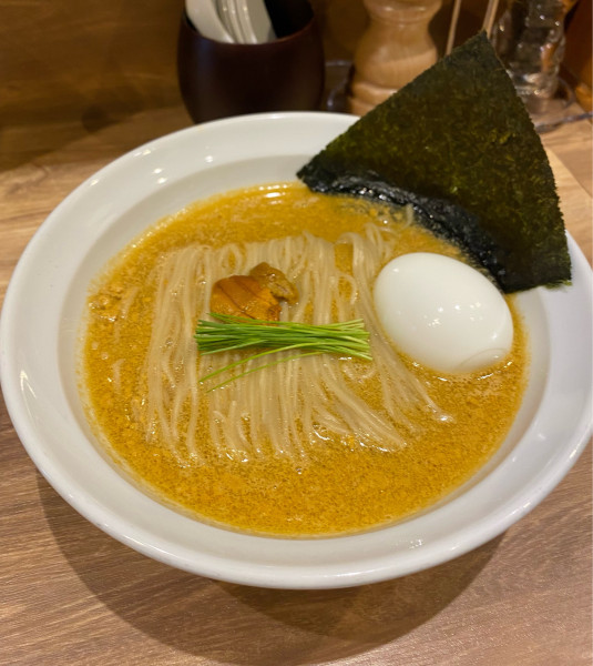 「[限定] 生うに白湯そば ¥1900・その他」@麺庵 利休の写真