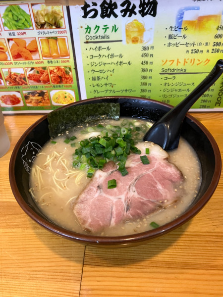 「博多ラーメンチャーハンセット　替え玉✖️2」@博多ラーメン 長浜や 平和島店の写真