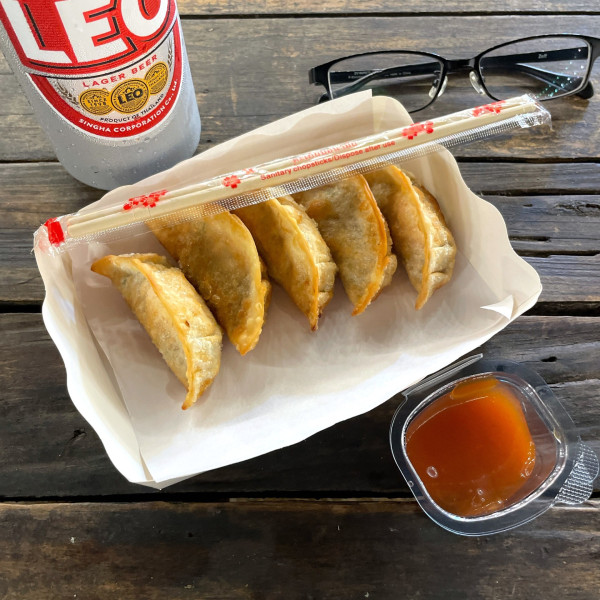「SHRIMP GYOZA」@Food Truck on the beachの写真