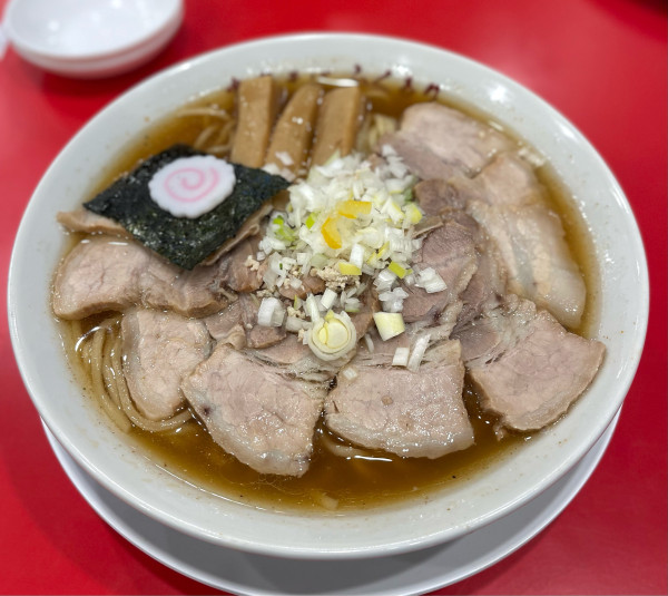 「肉そば、大盛り」@中華そば ふくもりの写真