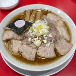 肉そば、大盛り