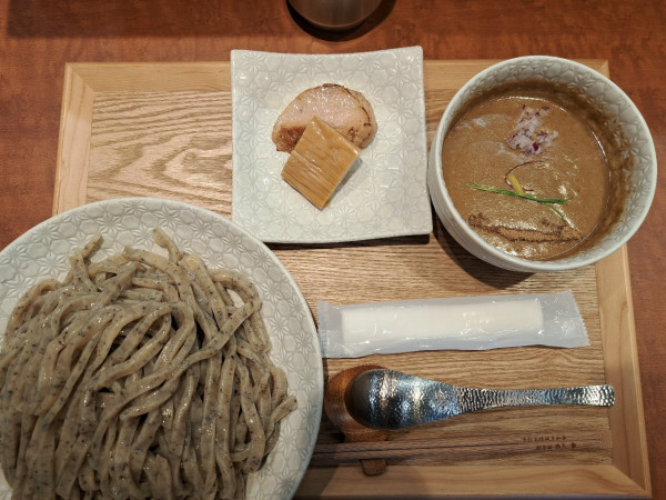 「御影つけめん(中)+カレー」@手打式特級多加水 御影麺 鏑矢の写真