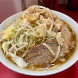 小ラーメン硬め（ニンニク少し、他全部）