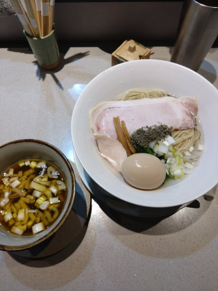 「味玉昆布水つけそば」@らぁめん 松千の写真