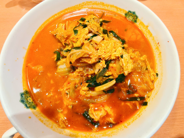 「チゲ味噌ラーメン」@日高屋 池袋西口店の写真