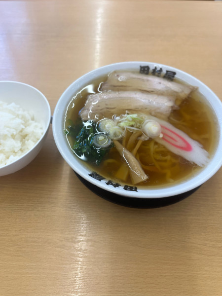 「ラーメン790+ライス200」@田村屋の写真