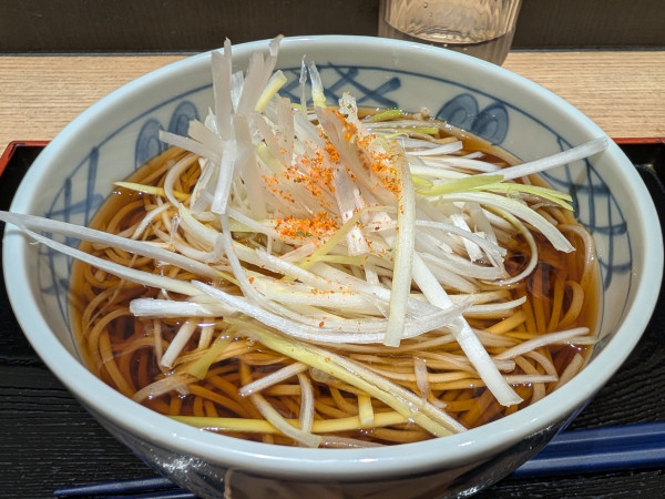 「白神ねぎそば（540円）」@駅そば しらかみ庵の写真