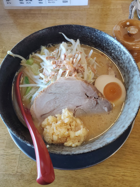 「にんにく味噌　麺１５０グラム」@麺屋 銀次の写真