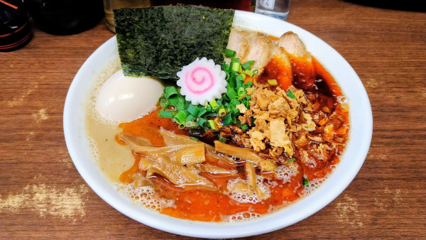 「特製辛いとろりそば」@つけめん 三三㐂の写真