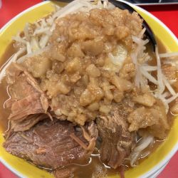 小ラーメン、ヤサイ、アブラ