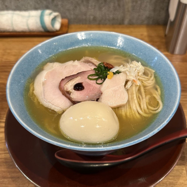 「蟹と帆立と浅利そば」@麺処 青野の写真