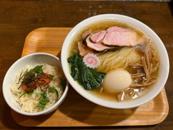 「特製但馬どりコンソメ中華そば(塩)1450円」@Yo-shoku OKADAの写真