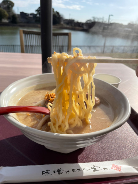 「青森味噌らーめん　￥１１００」@麺場 田所商店 大府PA(下り)店の写真