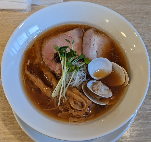 「蛤そば（醤油） 1,200円」@麺屋壱心の写真