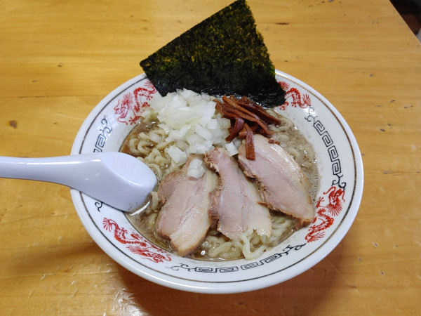 「背脂煮干中華 和え玉 900+300円」@福島屋の写真