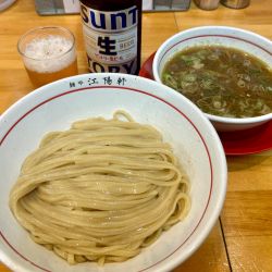 つけそば（並盛200g）＋ビンビール