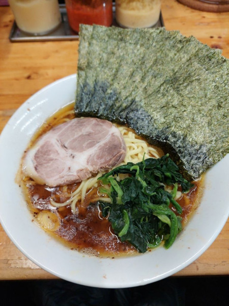 「焦がしニンニクラーメン＋小ライス」@横浜家系ラーメン 武蔵境つばさ家の写真