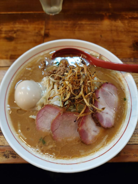 「味玉みそ＋特製＋ランチチャーシュー丼」@東京味噌らーめん 鶉の写真