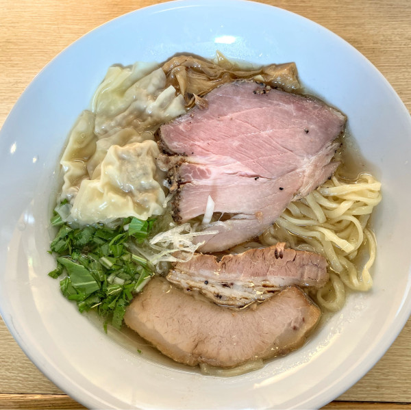 「雲呑塩そば1200円」@麺屋壱心の写真