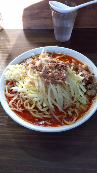 「あかいらーめん+チーズ×2」@ぶたけん。3rdの写真