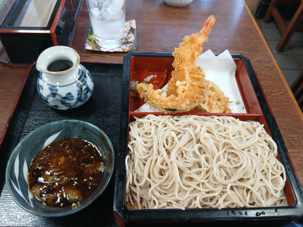 「天もり蕎麦 1100円」@そば処 大むら 東伊興町店の写真