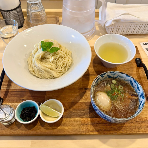「昆布水つけソバ汐 味玉(奥久慈)」@RUSTIC NOODLESの写真