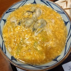 牡蠣玉子あんかけうどん