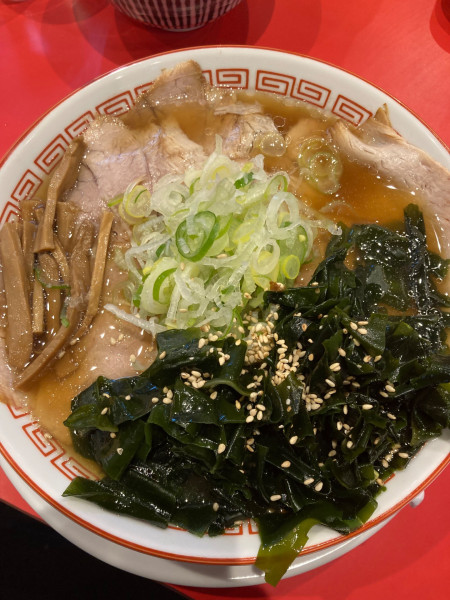 「ラーメン＋わかめ」@ラーメン荒畑 住吉店の写真