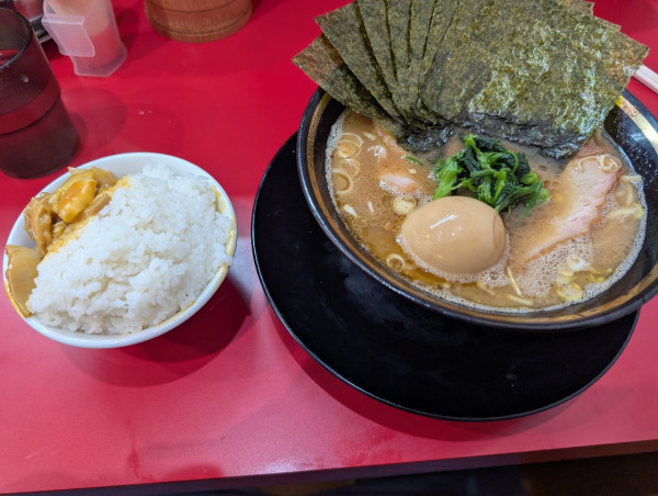 「のりたまラーメン・ライス」@大輝家直系横浜家系ラーメン 大元家の写真