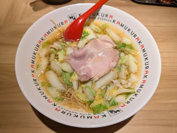 「おいしいラーメン＋中盛」@どうとんぼり神座 グランスタ八重北店の写真