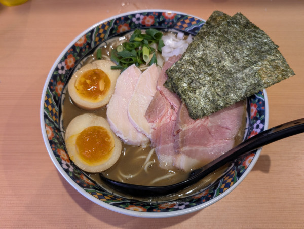 「特製濃厚煮干蕎麦＋和え玉」@北千住煮干中華蕎麦 かれんの写真