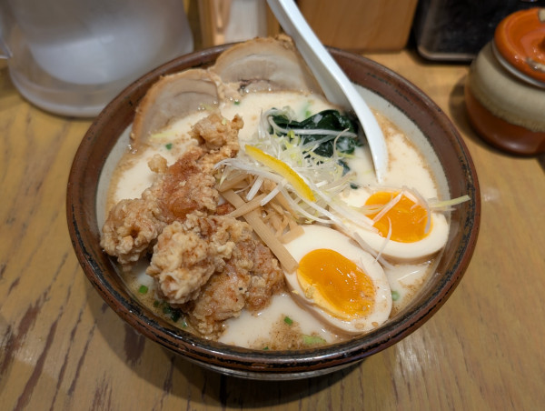 「俺流男盛りらーめん＋麵増し」@俺流塩らーめん 池袋東口店の写真