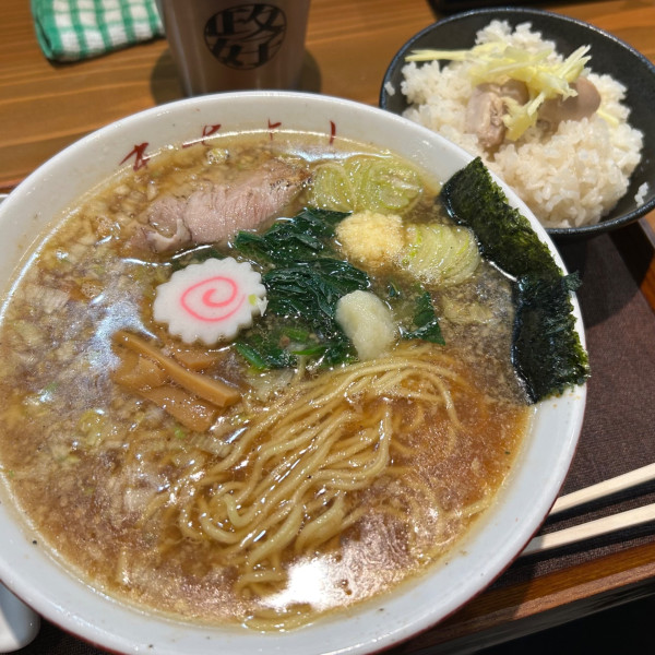 「政好セット(中華そば&ミニ生姜めし)」@中華そば政好の写真