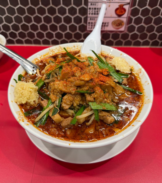 「火の玉セット」@すず鬼直伝スタミナらーめん かわさ鬼の写真