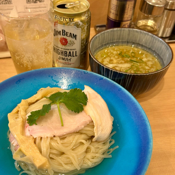 「塩昆布水つけ麺＋ハイボール」@麺屋 吉澄の写真