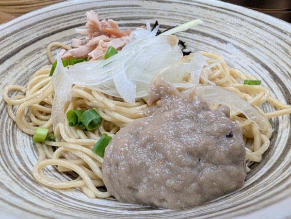 「蟹味噌の和え玉（550円）」@中華そば よしかわの写真