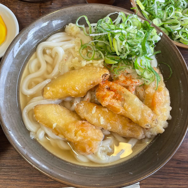 「ごぼう天うどん 470円」@牧のうどん 久山店の写真
