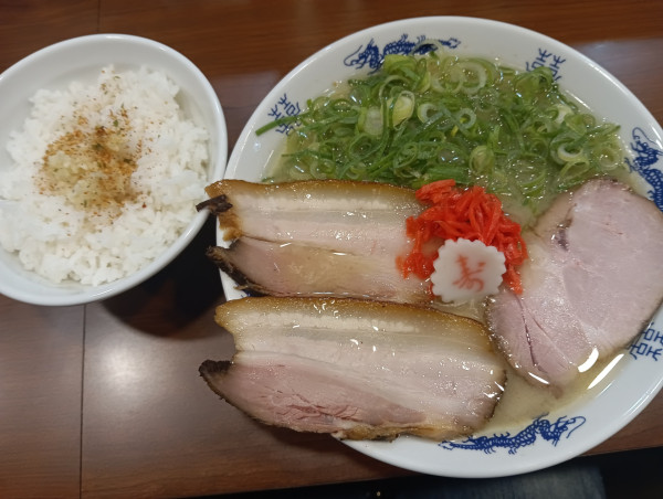 「【限定】年越しラーメン+ライス(¥1,250+200)」@ラーメンニキ新橋の写真