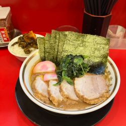煮豚チャーシュー麺　海苔　ライス✖️3