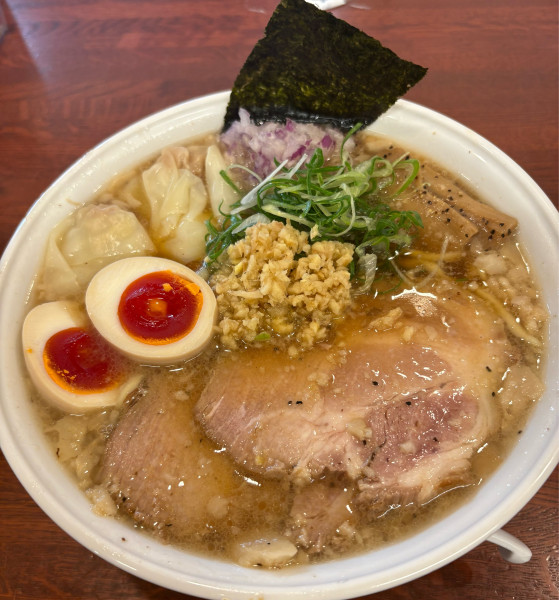 「背脂生姜醤油の特製中華そば大盛」@中華そば 千乃鶏の写真